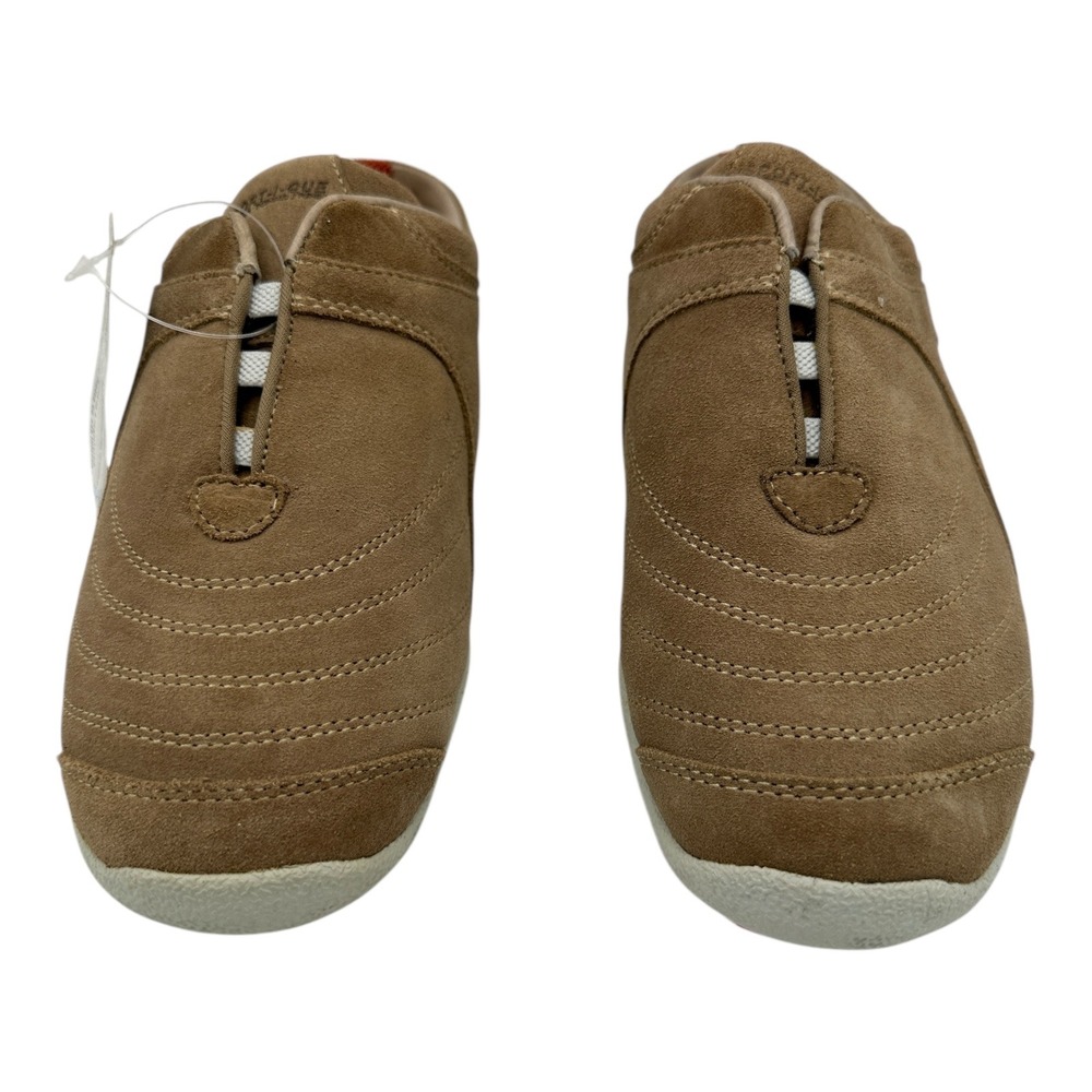 SPORT-I-QUE Donald Pliner Brown Suede Slip On Mule Shoes Women US 7